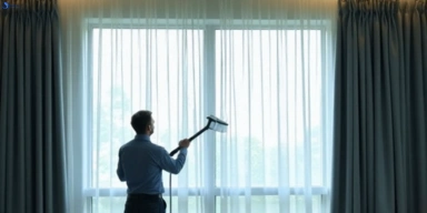 Commercial curtain stain removal service tallai hotels offices restaurants